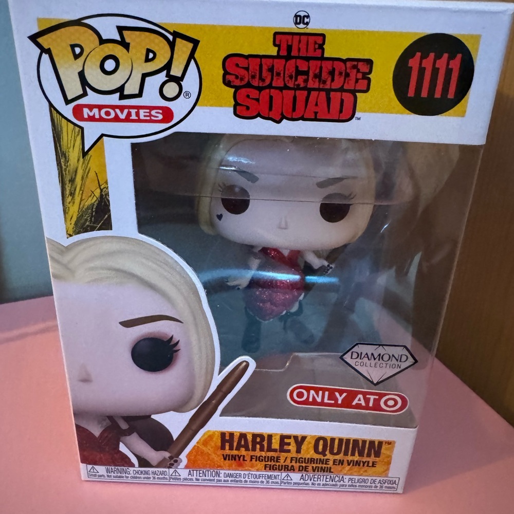 Funko Pop Harley Quinn Red and Blue Figure